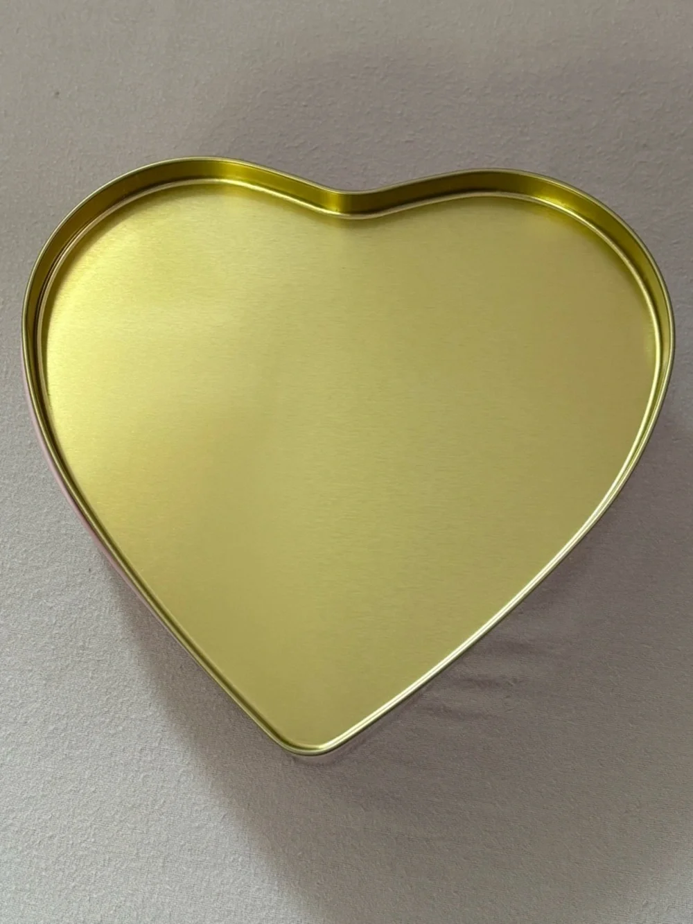 Heart-Shaped Gnome Storage Tin in Pink & Red 